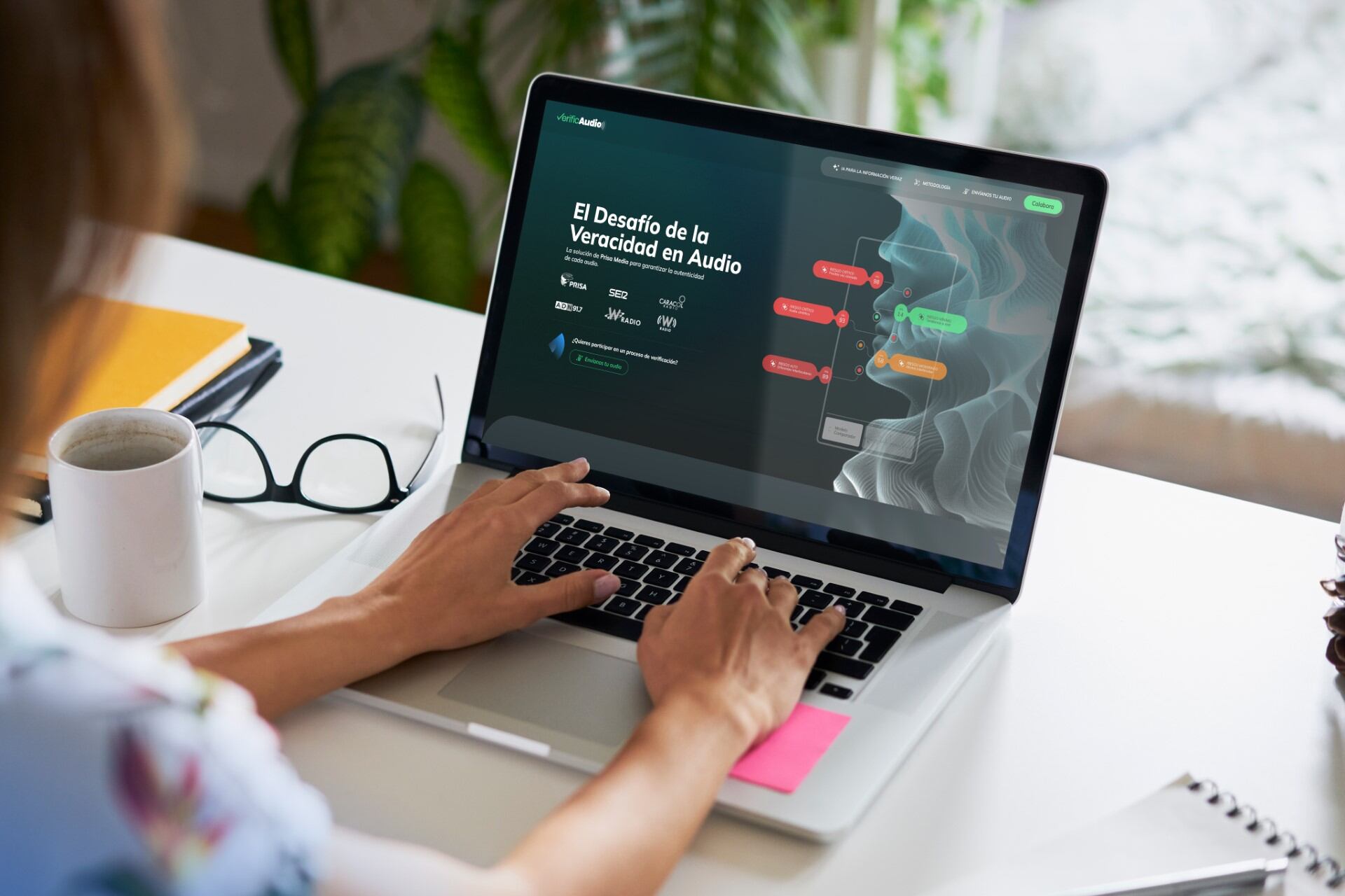 PRISA Media lanza VerificAudio, una herramienta para detectar audios falsos. Foto: Suministrada.