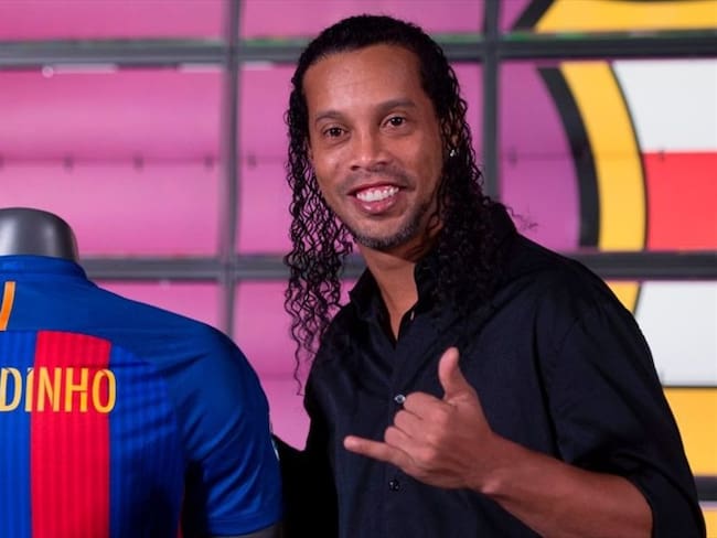 La visita de Ronaldinho Gaúcho a Colombia. Foto: Getty Images