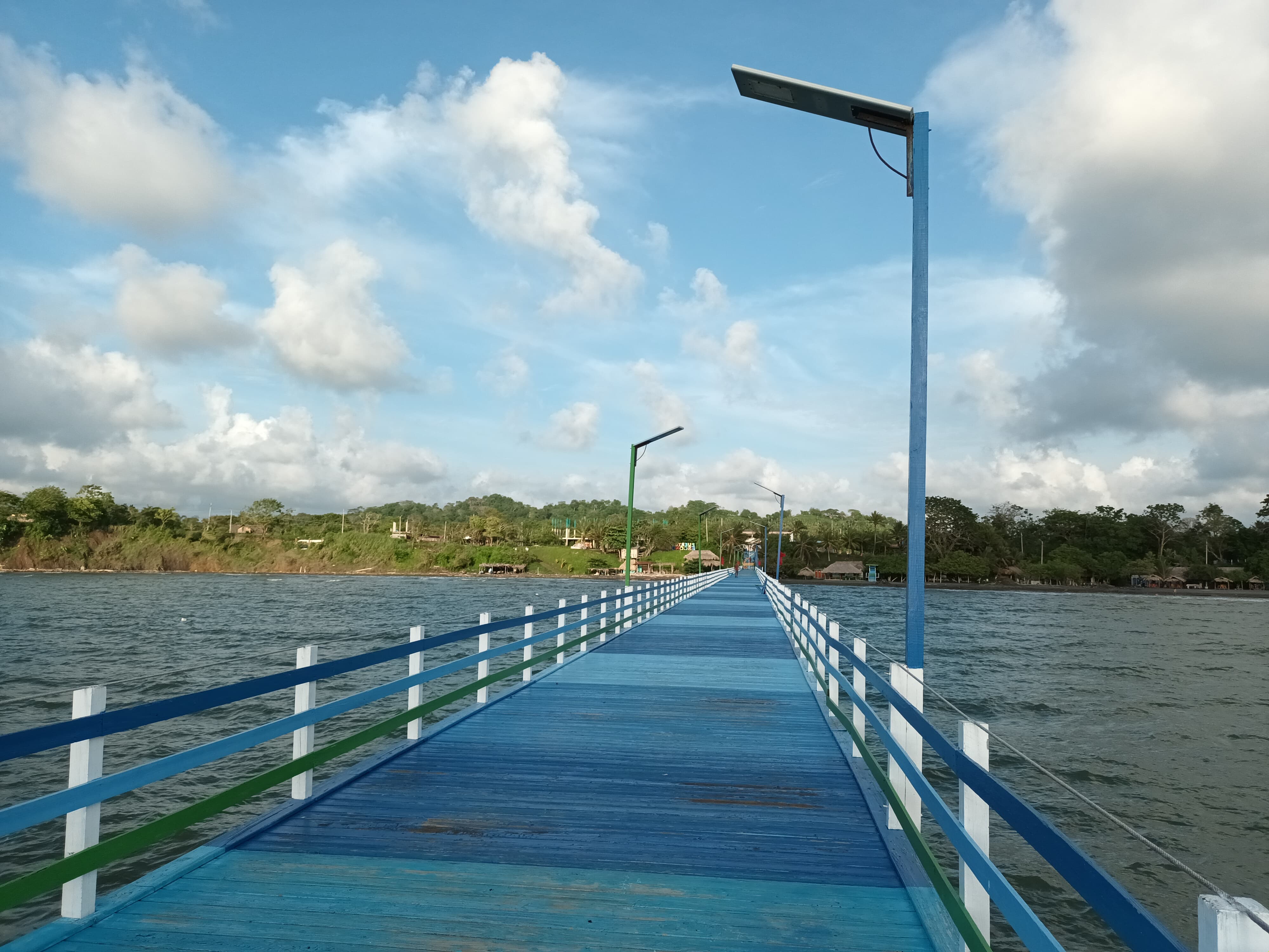 Zona costanera de Córdoba: muelle de Puerto Escondido. Foto: La W.
