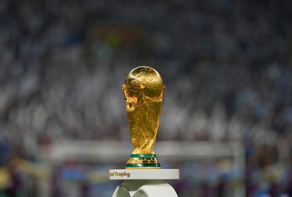 Trofeo de la Copa Mundial de la FIFA. (Photo by Ulrik Pedersen/Defodi Images via Getty Images)