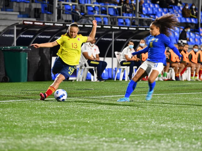 Colombia vs. Brasil, la selección femenina sub-17 por el título. Foto: Cortesía.