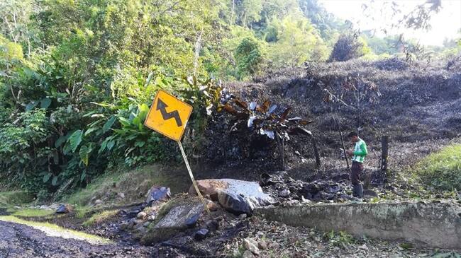 Atentado caño limón. Foto: Ecopetrol