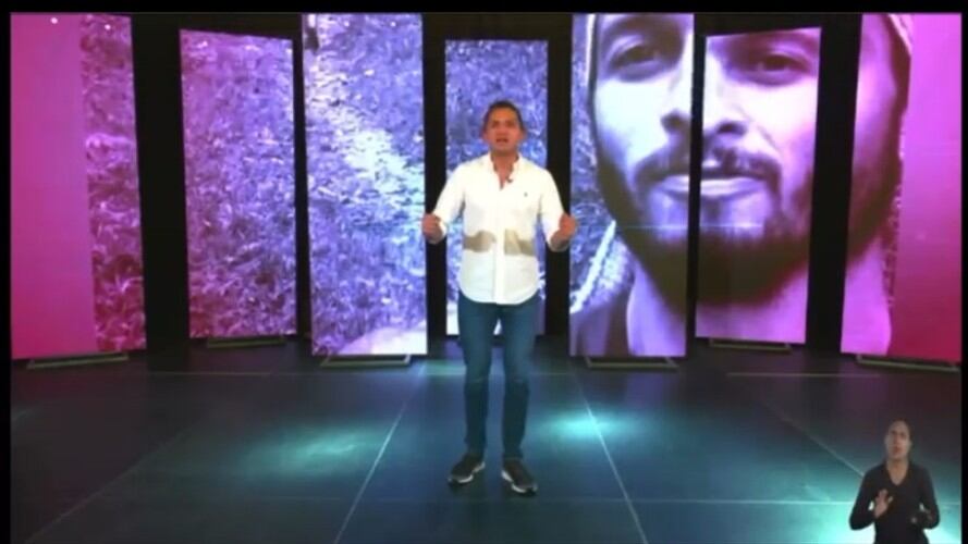 Exalcalde de Pereira lanza campaña al Senado con imagen de Lucas Villa. Foto: Tomada de video de Twitter Juan Pablo Gallo