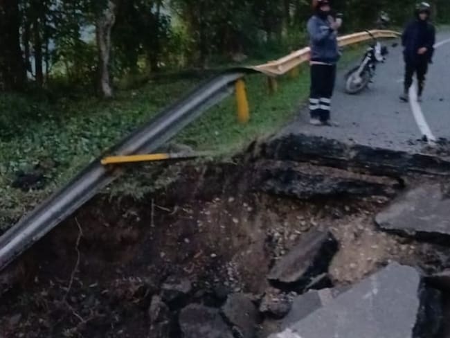 Atentado en la vía Panamericana. Foto: Cortesía.