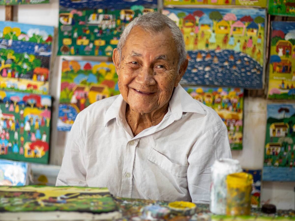 Murió el maestro de la pintura primitivista Marcial Alegría en Lorica, Córdoba