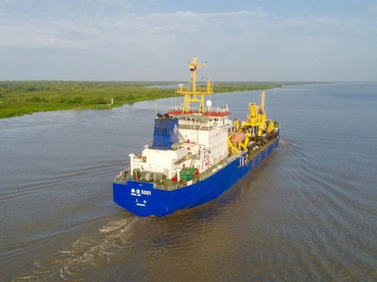 Aumenta a 9.8 metros el calado del canal de acceso en el Puerto de Barranquilla