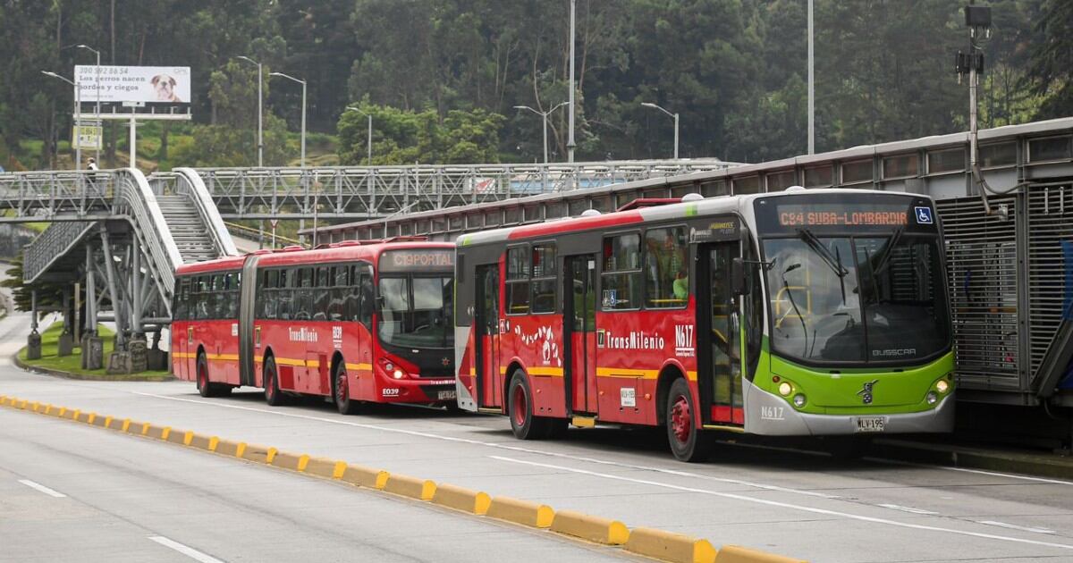 Estación de TransMilenio.