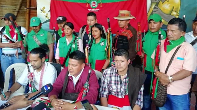 Los voceros afirmaron que buscan fortalecer la Minga del Suroccidente y su pliego de peticiones al Gobierno Nacional. Foto: Cortesía Camilo Fajardo