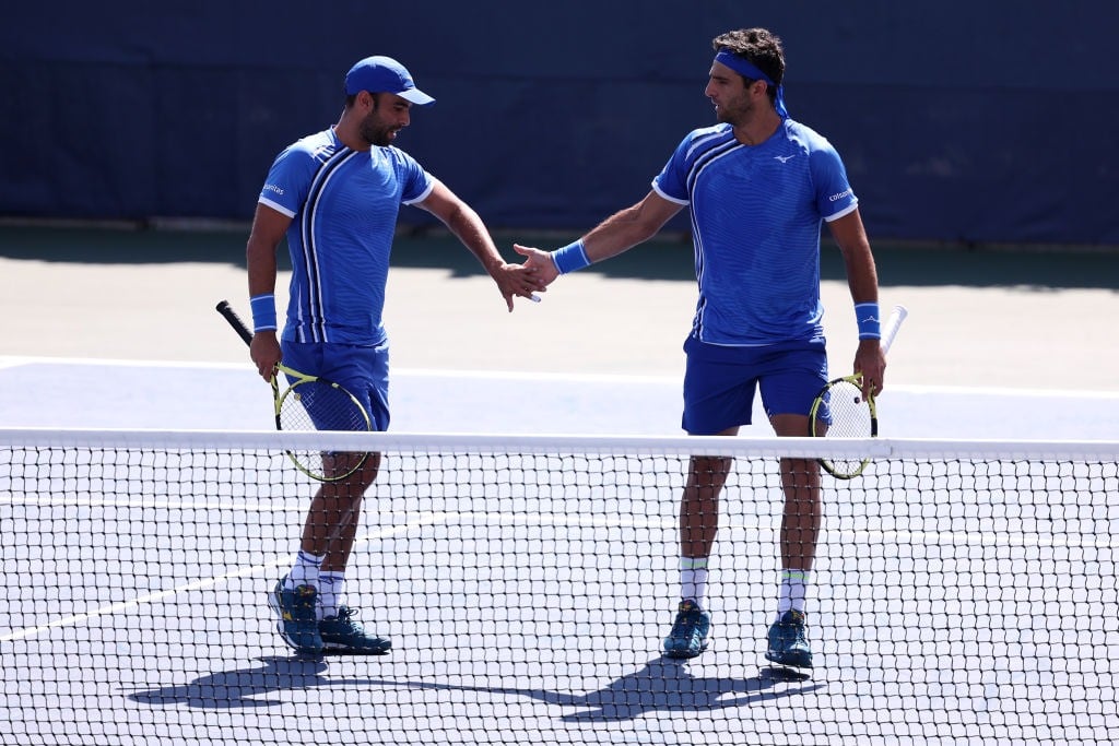 Juan Sebastián Cabal y Robert Farah. Foto: (Photo by Al Bello/Getty Images)