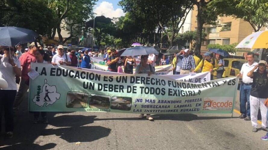 marcha paro Bucaramanga. Foto: suministrada.