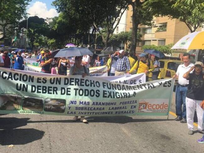 marcha paro Bucaramanga. Foto: suministrada.
