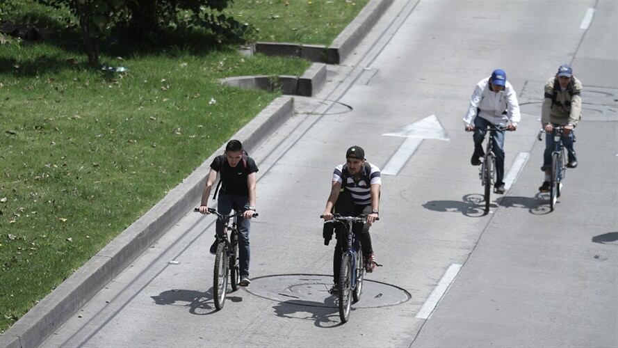 Riesgos de los ciclistas. Foto: Colprensa
