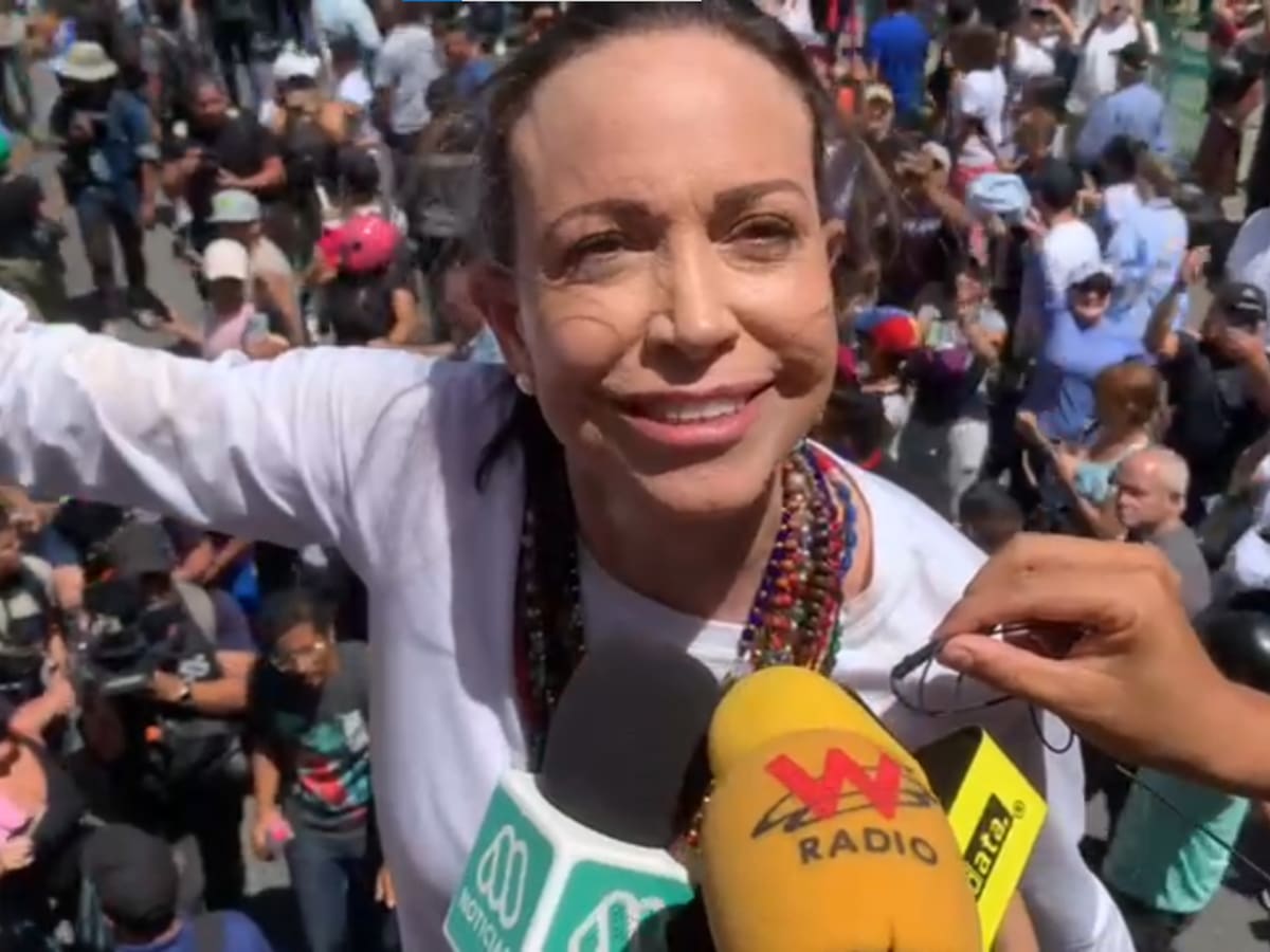 “Nosotros no dividimos el país”: María Corina Machado en protestas opositoras de Venezuela