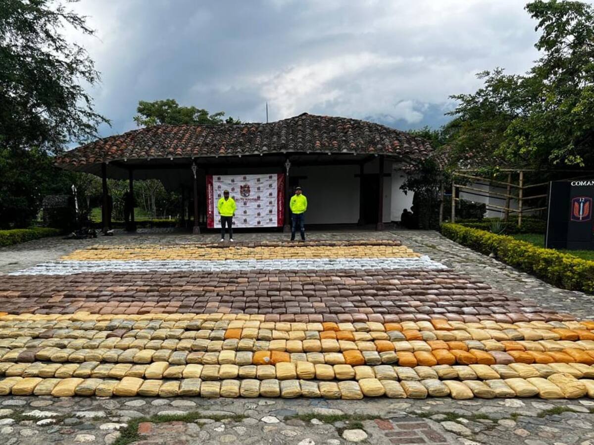 Incautan más de una tonelada de marihuana en el norte del Cauca