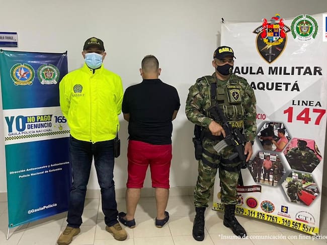 Cárcel para alias ‘Rondón’ por el asesinato de dos policías en Caquetá. Foto/Cortesía Fiscalía General de la Nación.