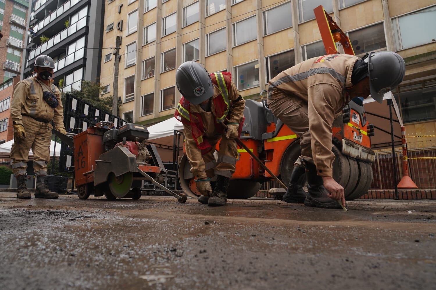 Mantenimiento Vial en Bogotá. Foto: Alcaldía Distrital