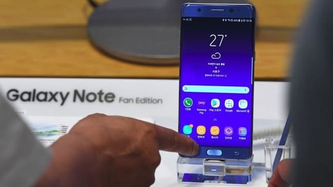 Galaxy Note 7 Fan Edition (FE) es un llamado a los fans de Samsung y una apuesta por las segundas oportunidades.. Foto: BBC Mundo