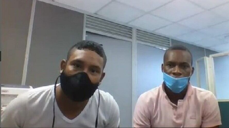 Jefferson Angulo y Juan Carlos Loaiza fueron capturados por la masacre de Llano Verde. Foto: Cortesía