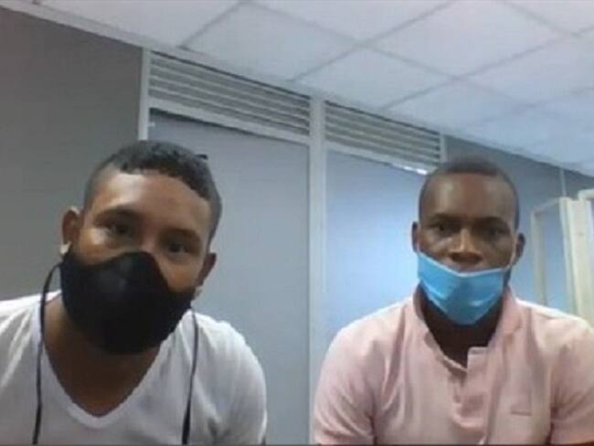 Jefferson Angulo y Juan Carlos Loaiza fueron capturados por la masacre de Llano Verde. Foto: Cortesía