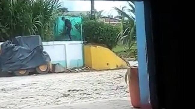 Sujetos armados atacaron con ráfagas de fusil a los uniformados. Crédito: Cortesía.