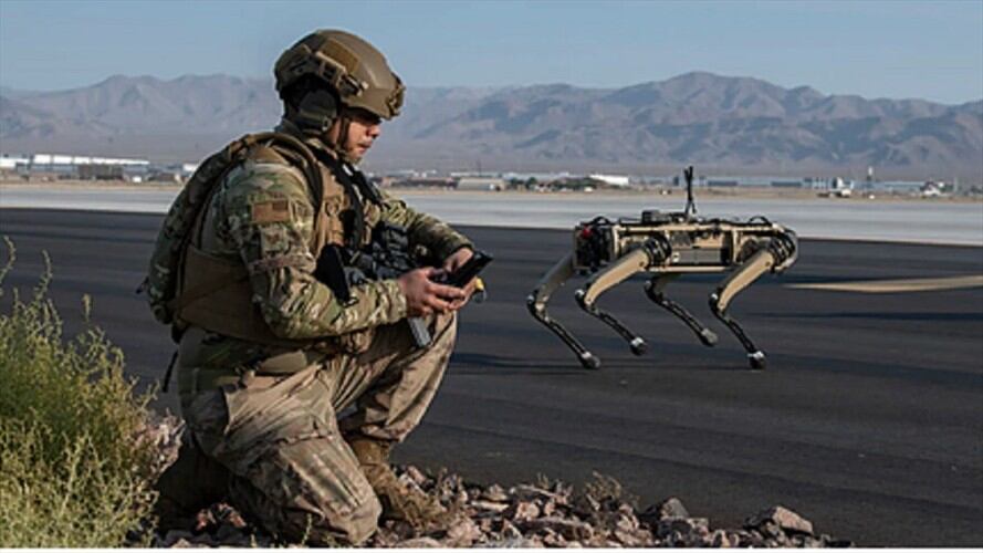 Detectan amenazas antes que ingresen los uniformados. Foto: Ghost Robotics.