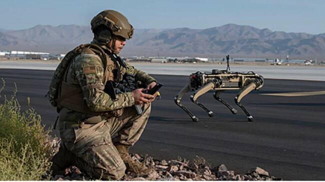 Detectan amenazas antes que ingresen los uniformados. Foto: Ghost Robotics.