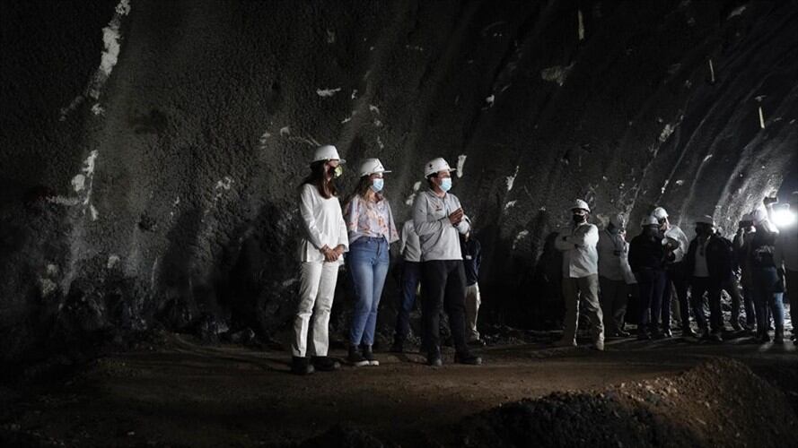 Proyecto del Cruce de la Cordillera Central. Foto: Twitter Invías