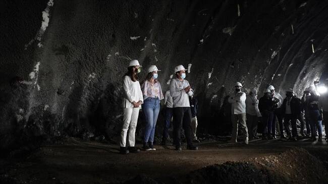 Proyecto del Cruce de la Cordillera Central. Foto: Twitter Invías