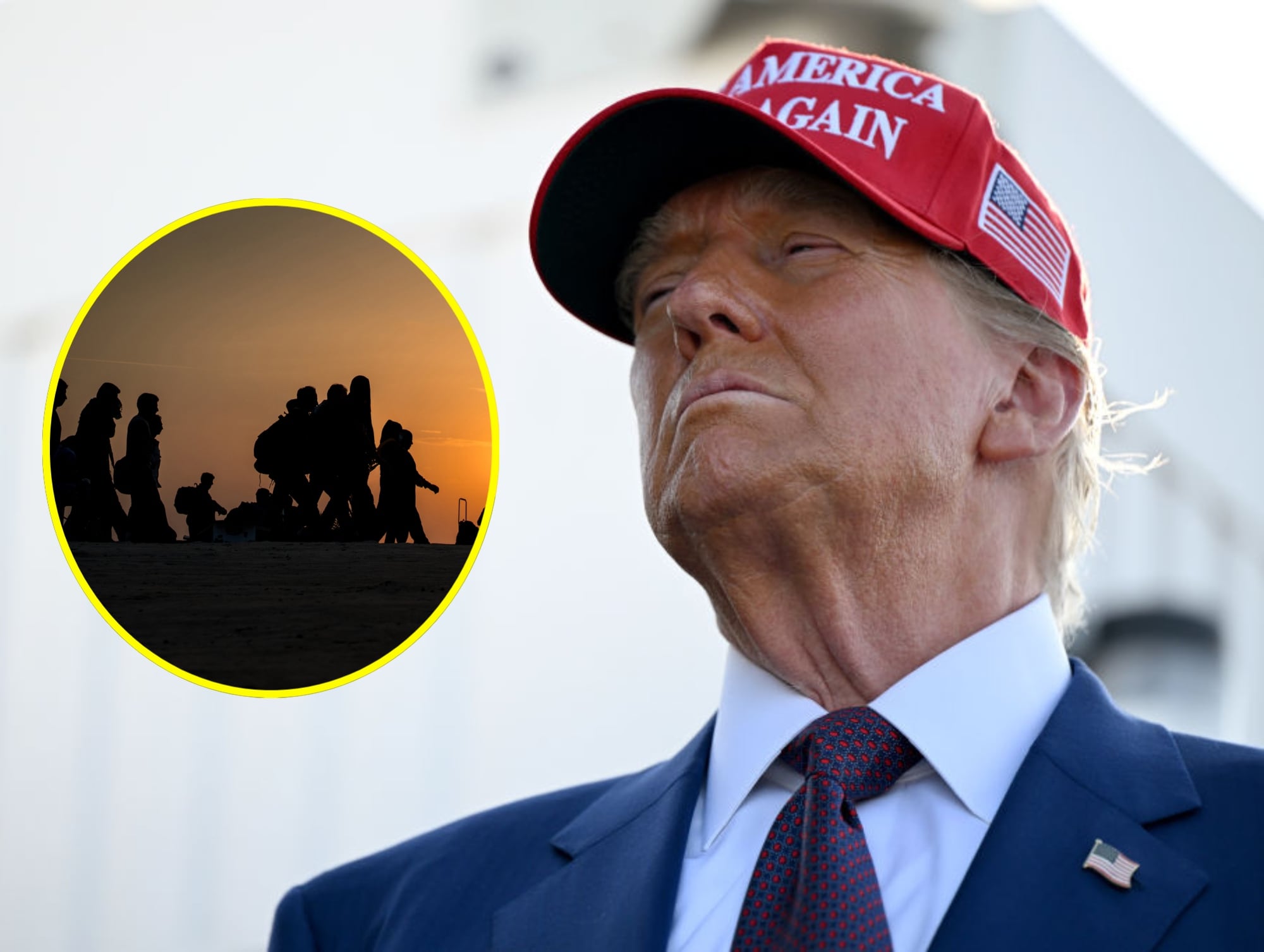 Donald Trump. I Foto:  Brandon Bell/Getty Images. Imagen de referencia de migración. I Foto: Getty Images.
