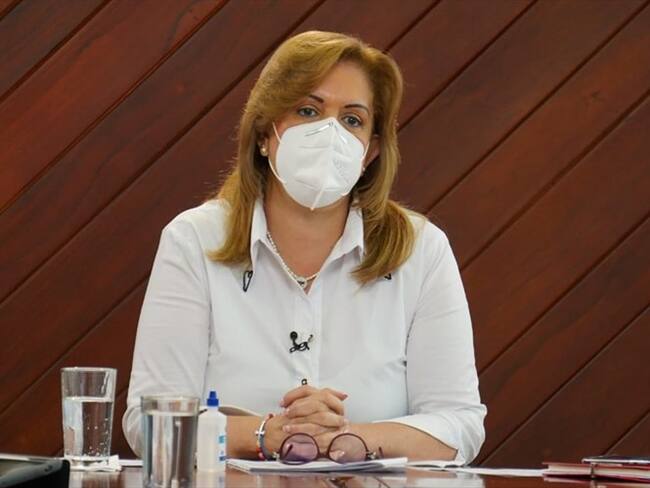 El anuncio fue hecho por la gobernadora del Valle del Cauca, Clara Luz Roldán. Foto: Gobernación del Valle