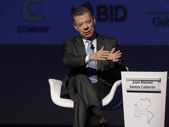 El presidente Juan Manuel Santos condenó los ataques con armas químicas en la Cumbre de las Américas. Foto: Associated Press - AP