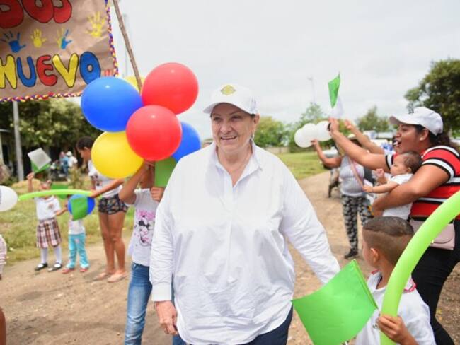 Cielo Gnecco. Foto: (Imagen tomada de Twitter, @GobdelCesar)