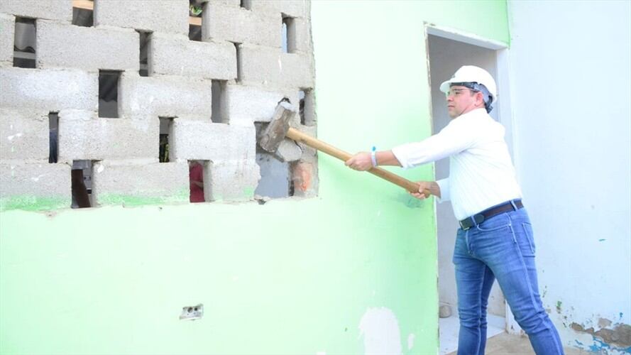 Demolida nueva olla de microtráfico en Santa Marta . Foto: Cortesía Alcaldía de Santa Marta