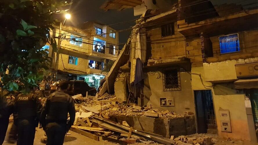 Explosión barrio Robledo de Medellín. Foto: Cortesía