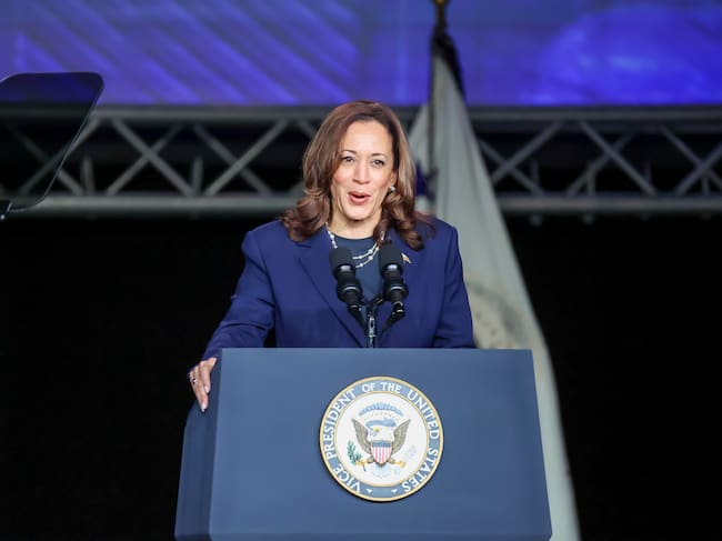 Kamala Harris. EFE/EPA/LESLIE PLAZA JOHNSON