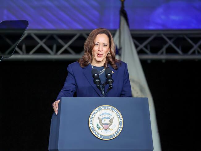 Kamala Harris. EFE/EPA/LESLIE PLAZA JOHNSON