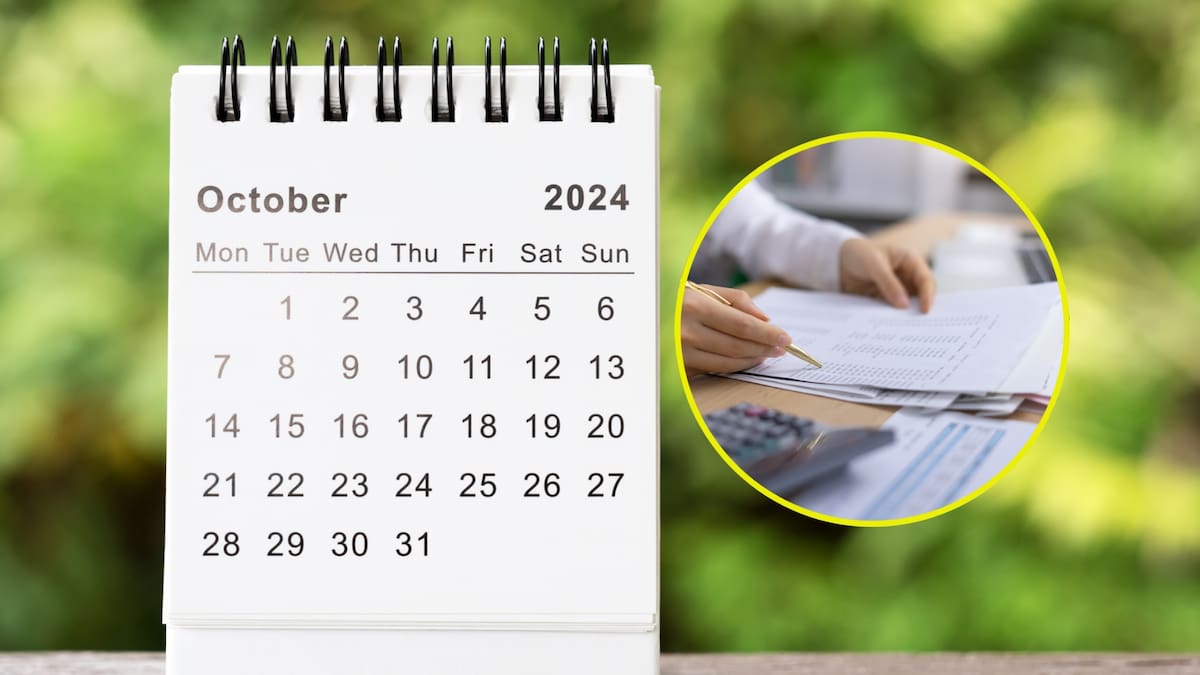 Personas naturales que declaran renta en octubre 2024, según calendario de la DIAN