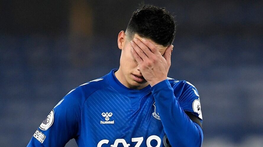 Fuertes críticas a James Rodríguez desde Inglaterra. Foto: Peter Powell - Pool/Getty Images