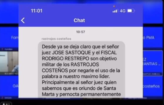 Captura de pantalla de la amenaza.