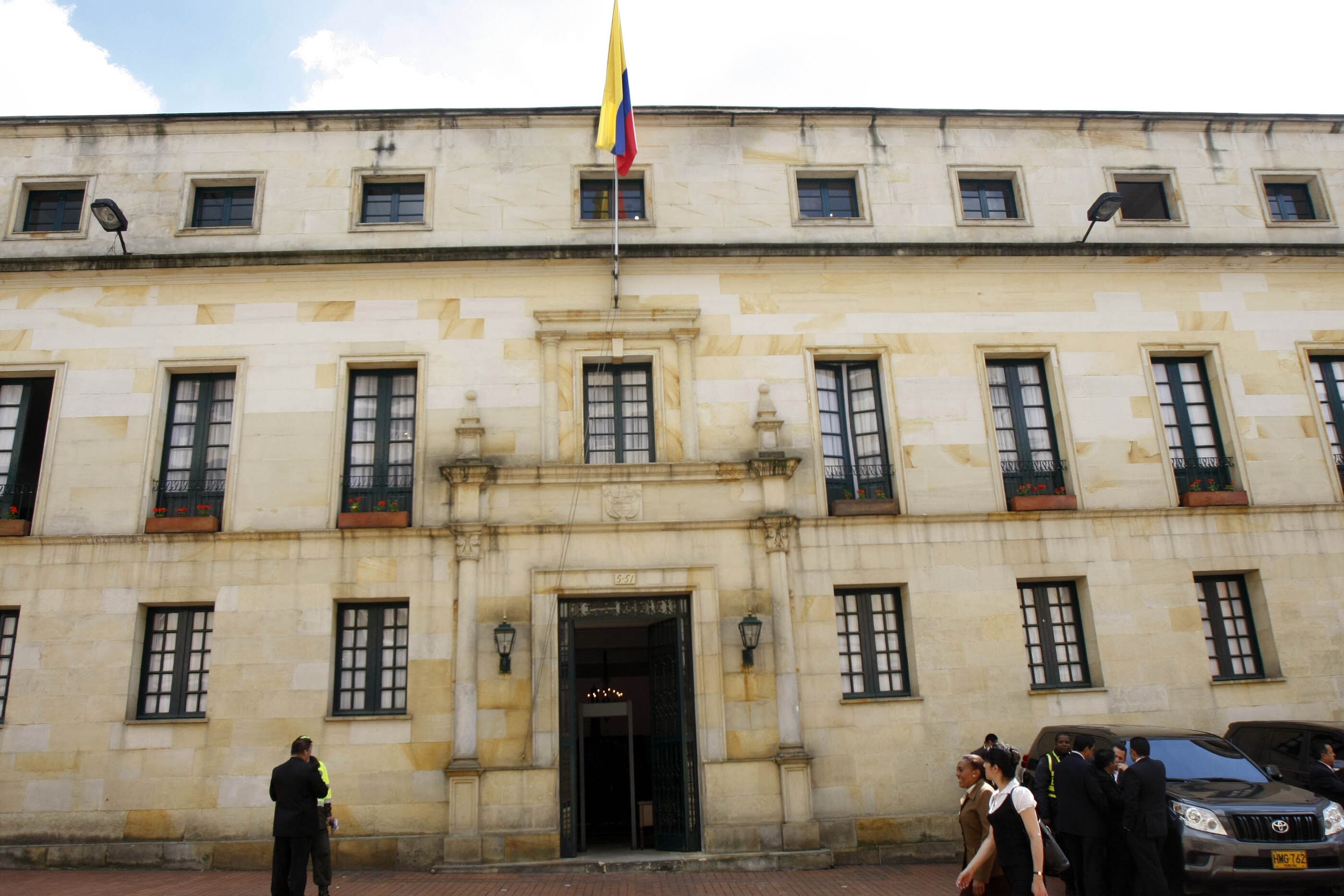 Fachada Cancillería, Ministerio de Relaciones Exteriores de Colombia, Bogotá. (COLPRENSA- MAURICIO ALVARADO)