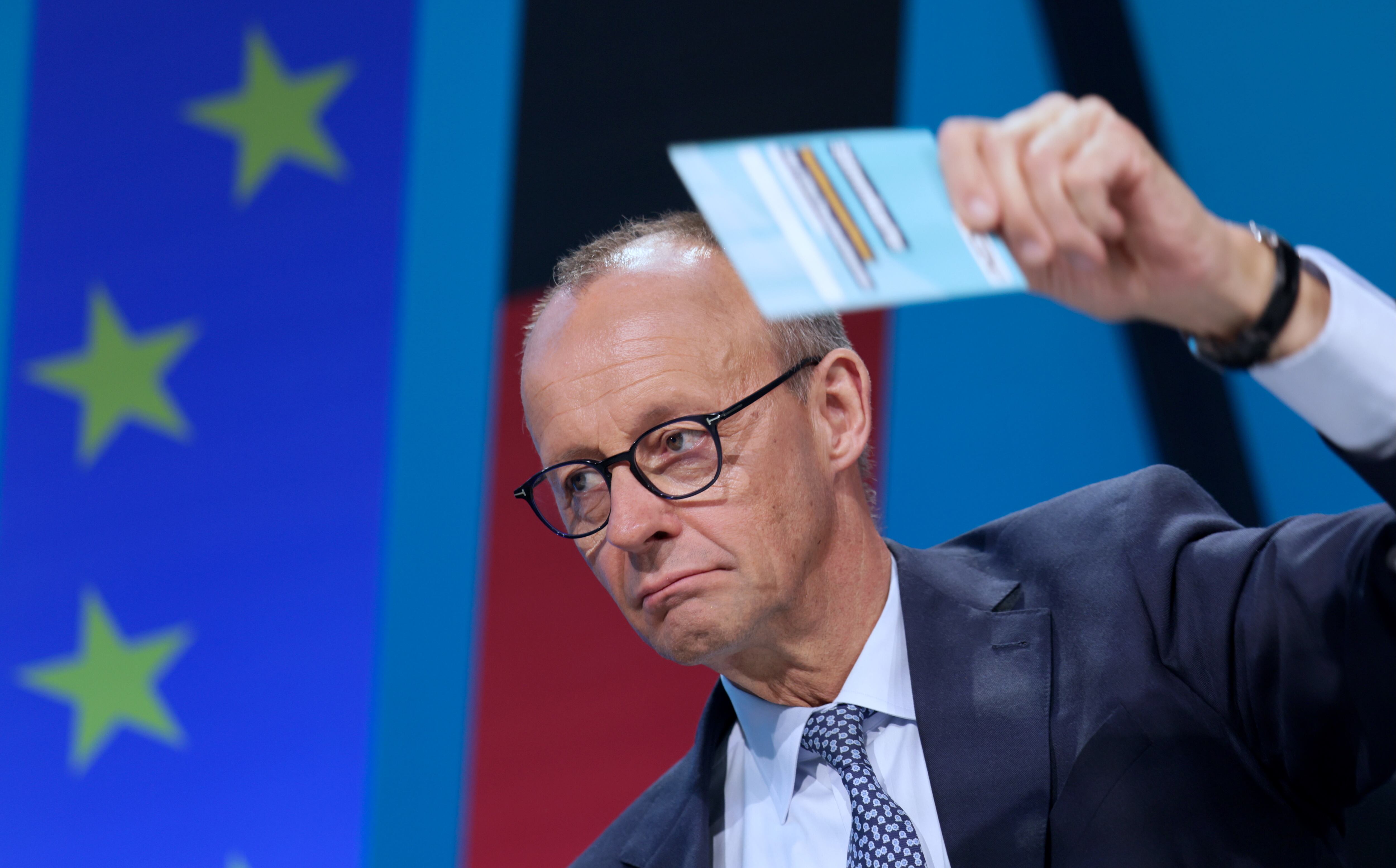 Friedrich Merz. Foto: EFE/EPA/HANNIBAL HANSCHKE.
