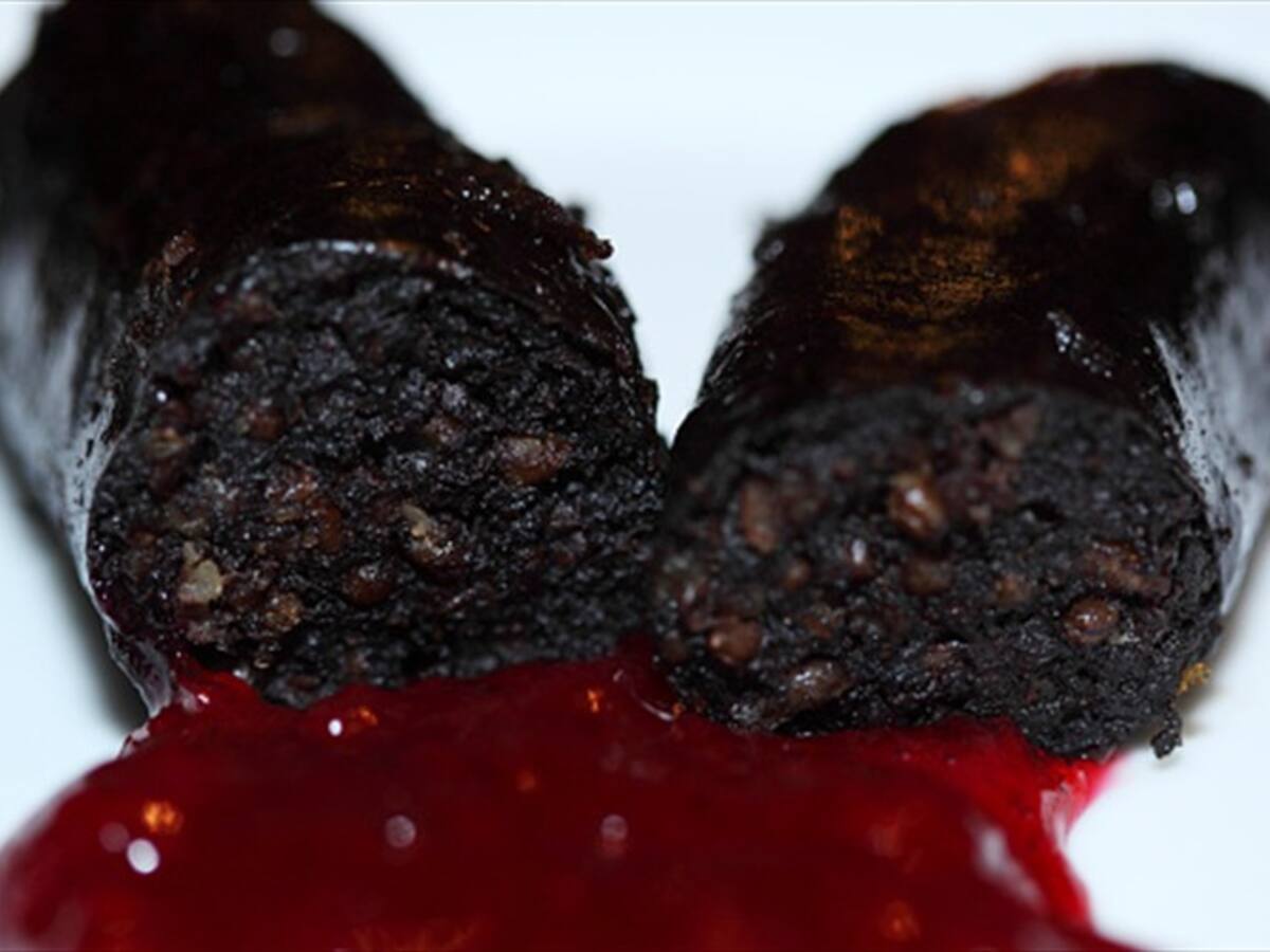 ¿Comería morcilla hecha con sangre humana?
