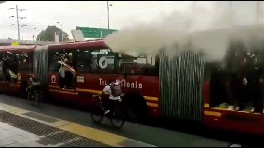 No se presentan reportes de lesionados. Foto: Pantallazo