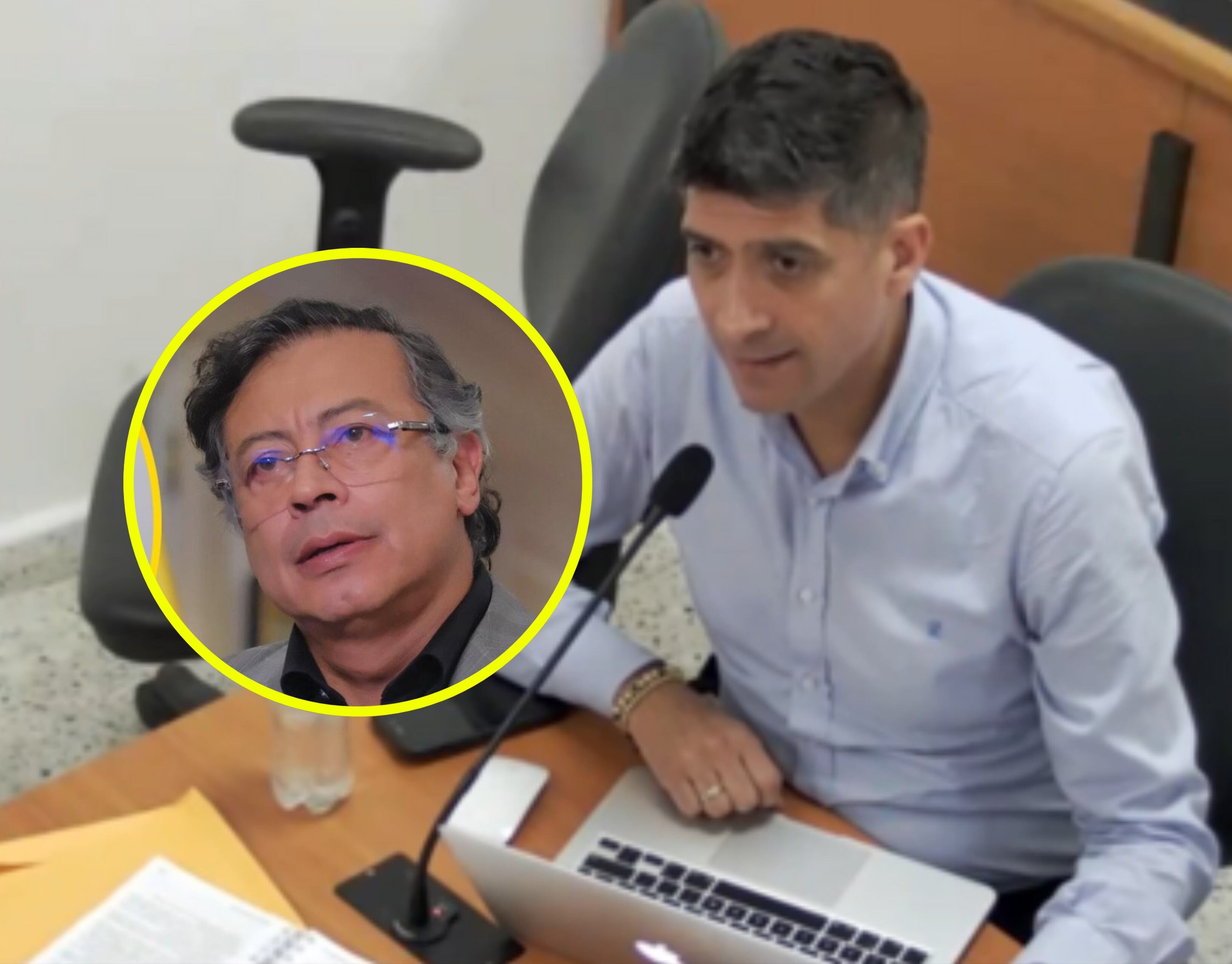 Mario Burgos y Gustavo Petro | Foto: Suministradas