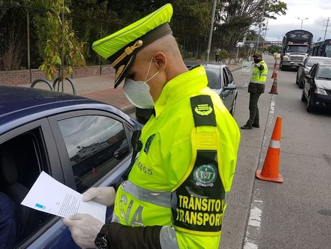 Policía de Tránsito ha impuesto 5.590 comparendos por infringir decreto de cuarentena. Foto: Policía de Tránsito