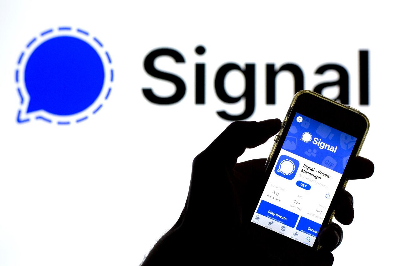 Signal app. Foto Getty