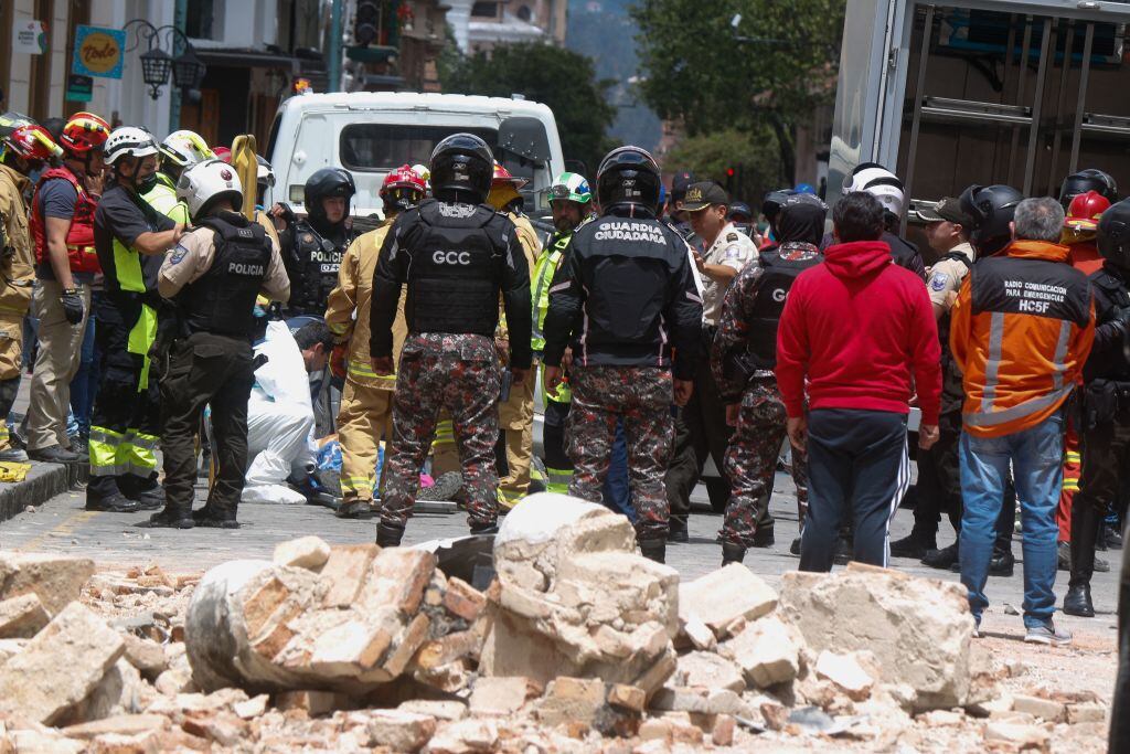 Sismo en Ecuador (Photo by FERNANDO MACHADO/AFP via Getty Images)
