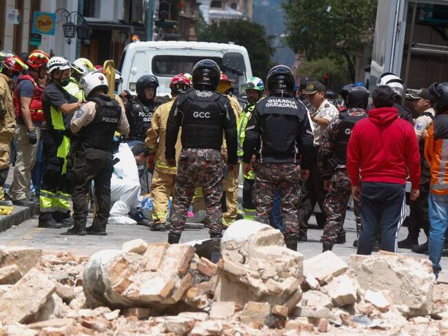 Sismo en Ecuador (Photo by FERNANDO MACHADO/AFP via Getty Images)