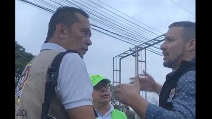 Agresión racista de presidente de la CUT en Valle del Cauca. Foto: Cortesía