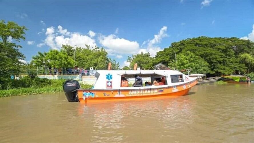 En pueblo palafito del Magdalena atentan contra una ambulancia medicalizada. Foto: Gobernación del Magdalena